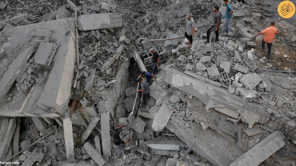 (تصاویر) غزه آماج حملات مرگبار اسرائیل؛ بوی باروت و خون در محله‌های ویران شده