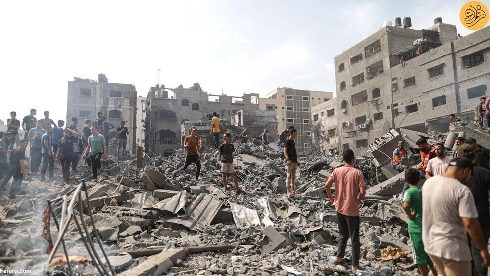 (تصاویر) غزه آماج حملات مرگبار اسرائیل؛ بوی باروت و خون در محله‌های ویران شده