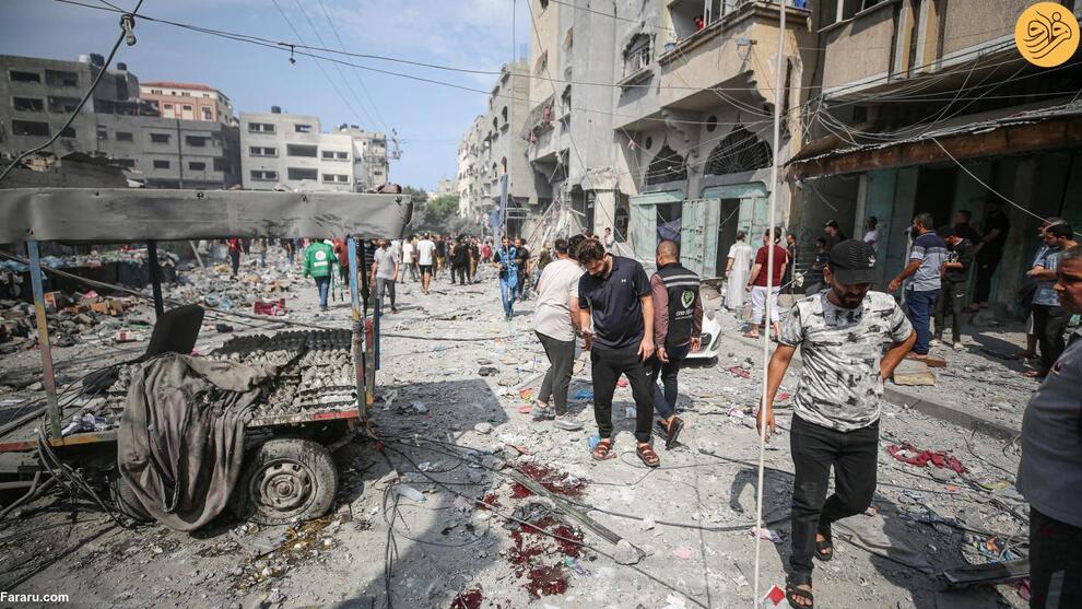 (تصاویر) غزه آماج حملات مرگبار اسرائیل؛ بوی باروت و خون در محله‌های ویران شده