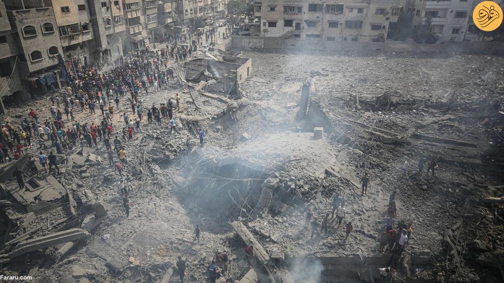 (تصاویر) غزه آماج حملات مرگبار اسرائیل؛ بوی باروت و خون در محله‌های ویران شده