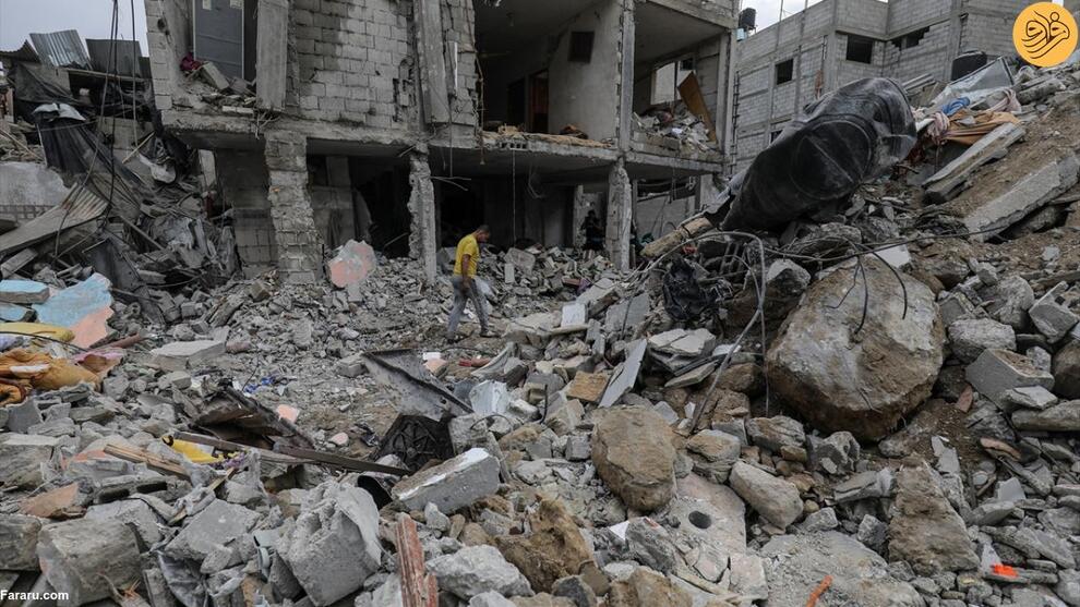 (تصاویر) غزه آماج حملات مرگبار اسرائیل؛ بوی باروت و خون در محله‌های ویران شده