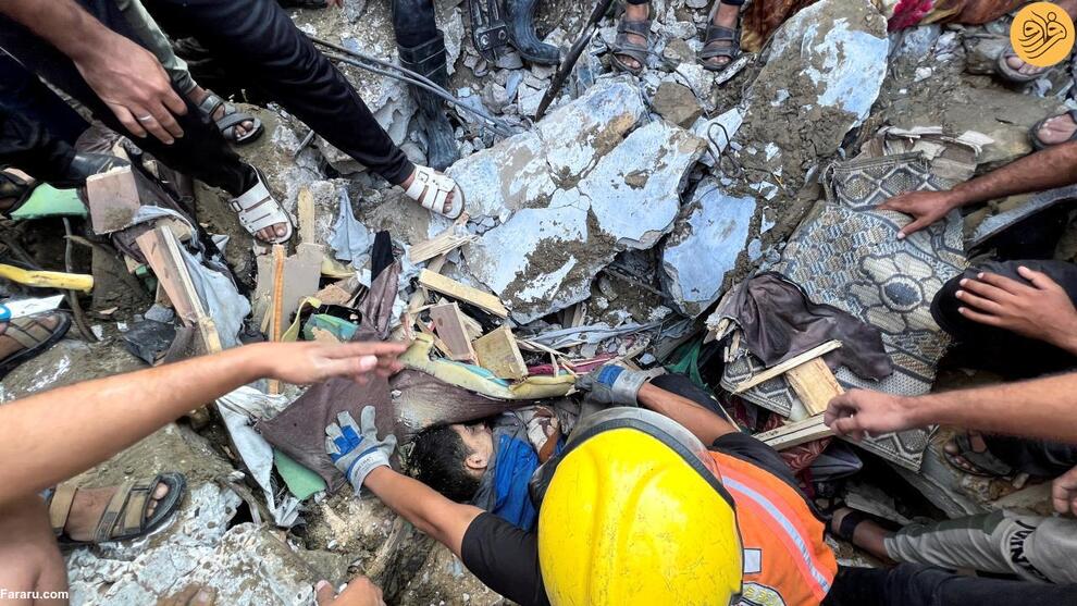 (تصاویر) دهمین روز کشتار ساکنان غزه