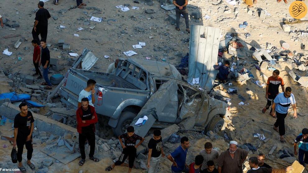 (تصاویر) دهمین روز کشتار ساکنان غزه