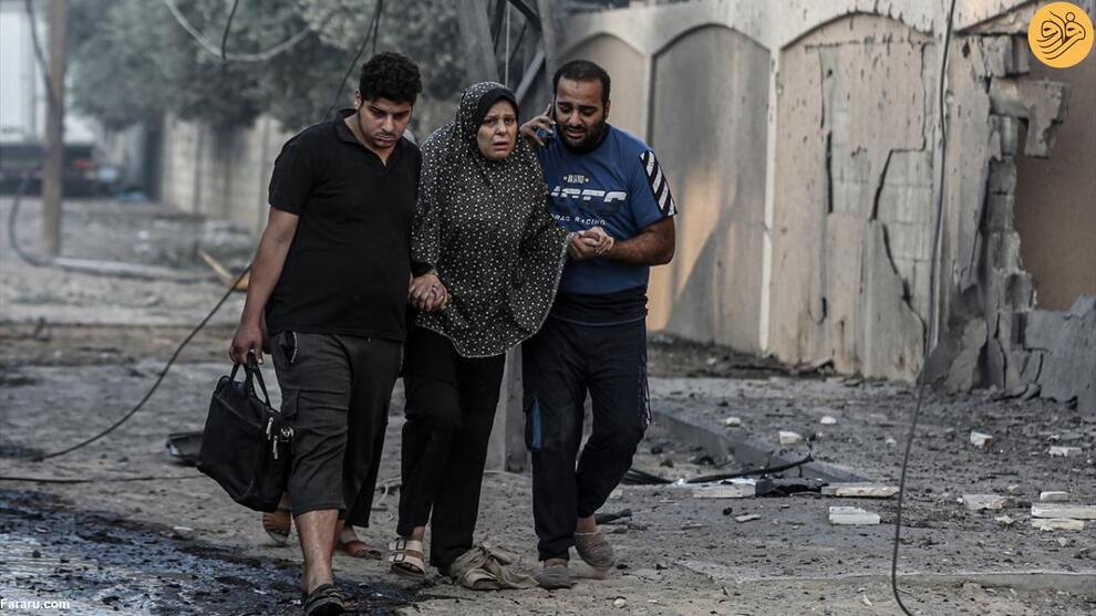 (تصاویر) دهمین روز کشتار ساکنان غزه