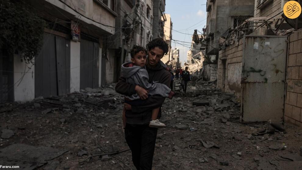 (تصاویر) دهمین روز کشتار ساکنان غزه