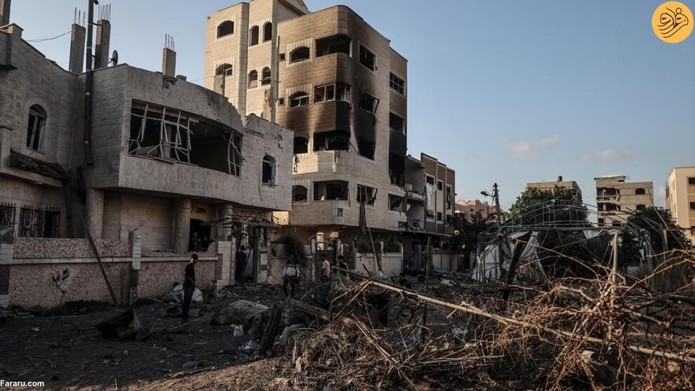 (تصاویر) دهمین روز کشتار ساکنان غزه