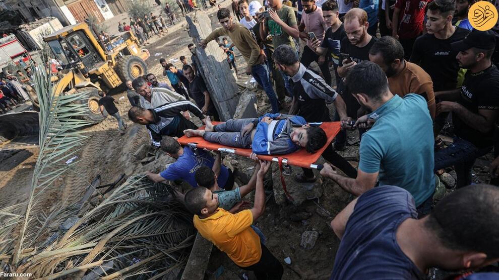 (تصاویر) دهمین روز کشتار ساکنان غزه