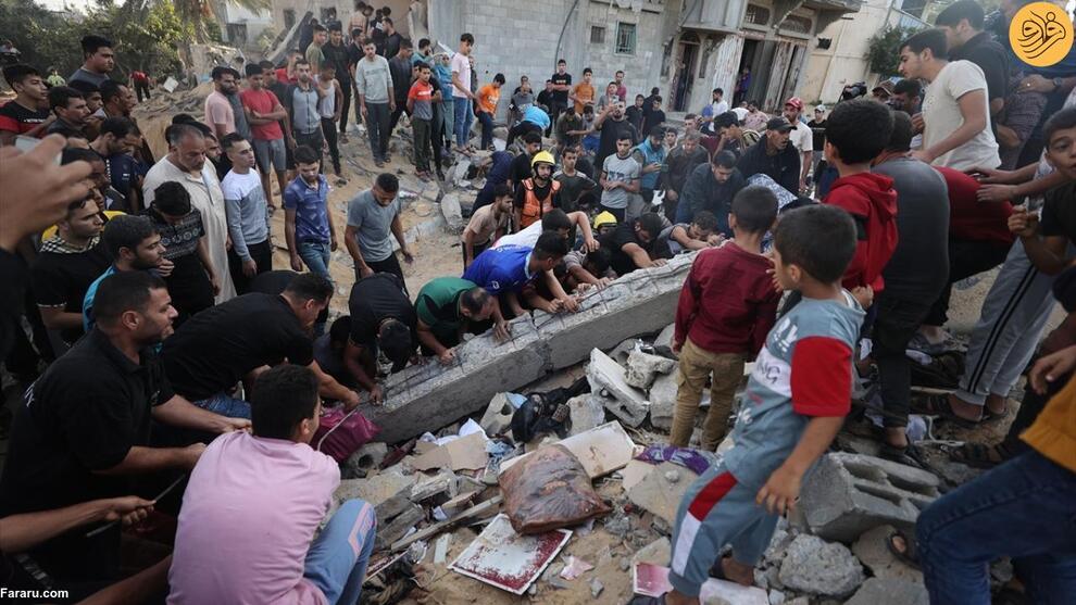 (تصاویر) دهمین روز کشتار ساکنان غزه