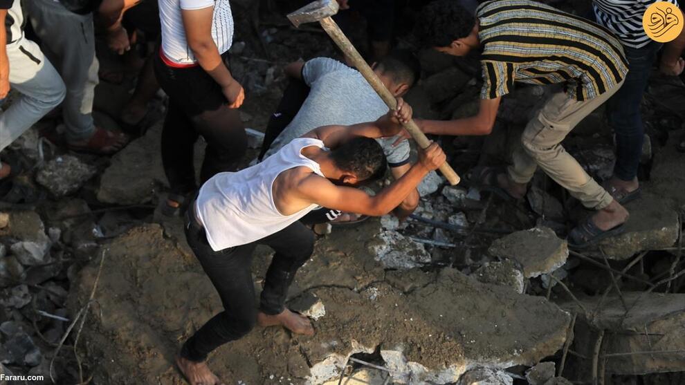 (تصاویر) دهمین روز کشتار ساکنان غزه