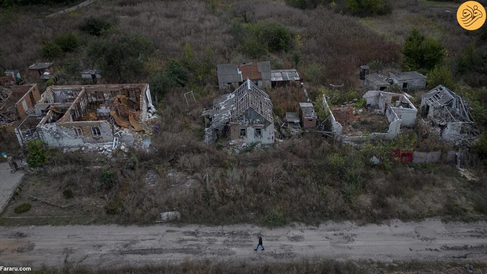 (تصاویر) بازگشت ساکنان روستای ویران شده در جنگ اوکراین