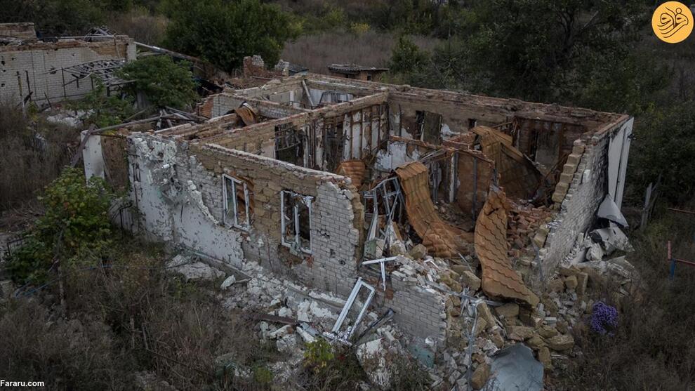 (تصاویر) بازگشت ساکنان روستای ویران شده در جنگ اوکراین