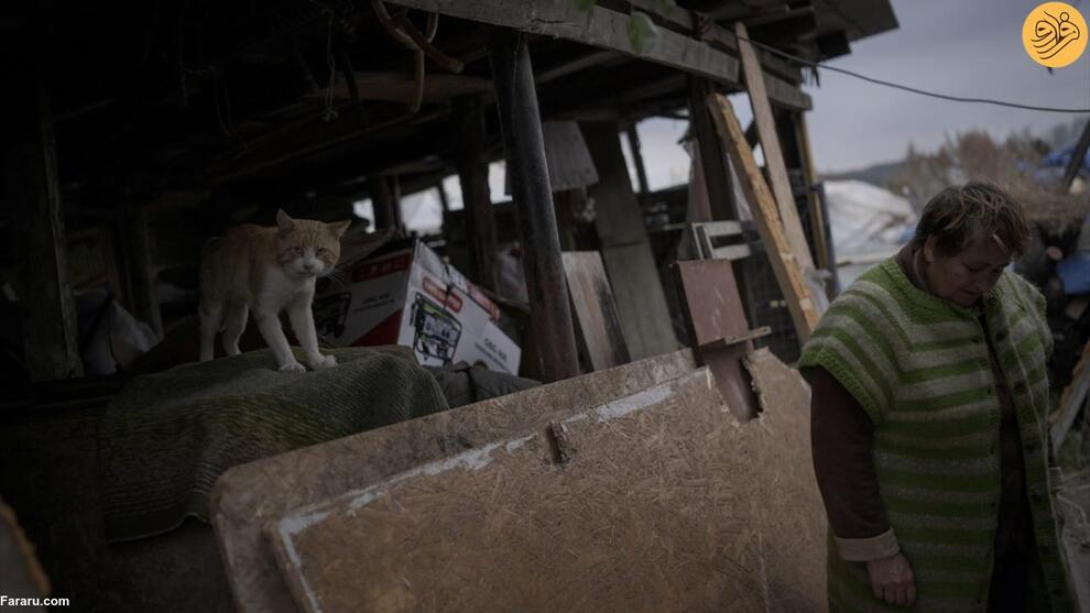 (تصاویر) بازگشت ساکنان روستای ویران شده در جنگ اوکراین