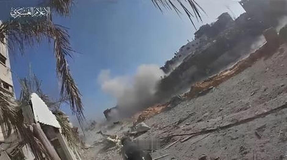 دقایقی نفسگیر از جنگ بی سابقه شهری در غزه (فیلم)