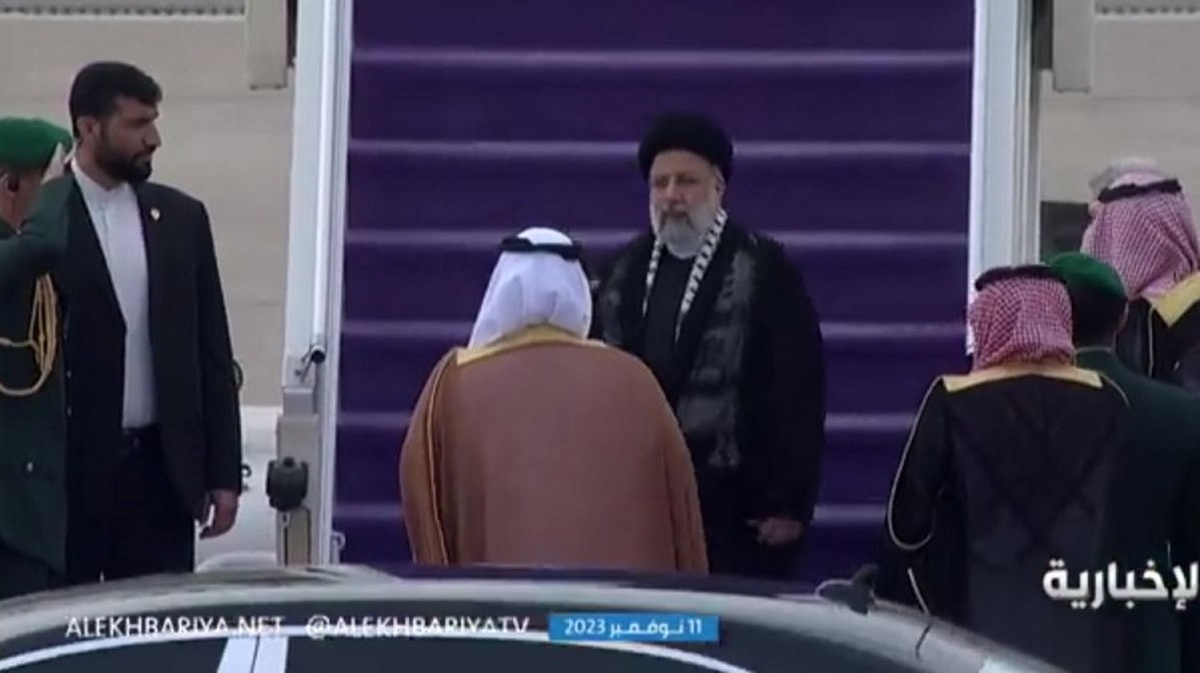 رئیسی وارد ریاض شد (فیلم)