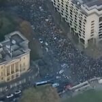 راهپیمایی صدها هزار نفری حامیان فلسطین در لندن (فیلم)