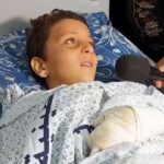 کودک فلسطینی : دولت مصر پایم را درمان کند (فیلم)