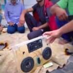 تصاویر اختراع رادیوی ساخت غزه (فیلم)