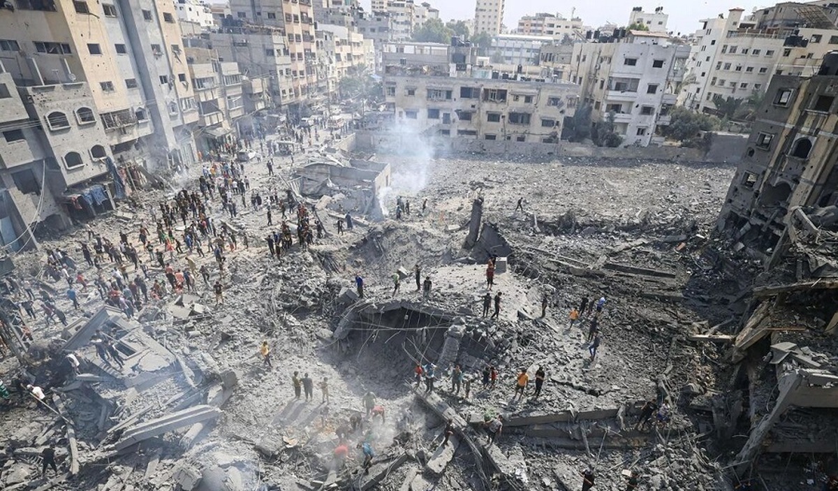 تصاویری از حضور نظامیان صهیونیست در قلب اقتصادی غزه (فیلم)