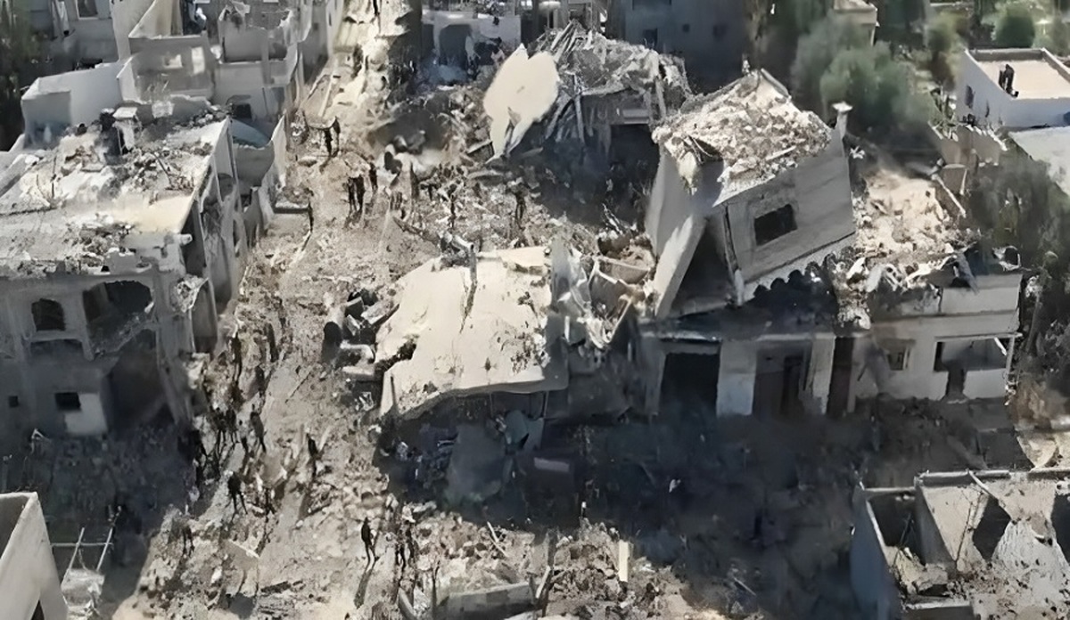 ویرانی ها در غزه و بازگشت شماری از ساکنان به خانه های خود (فیلم)