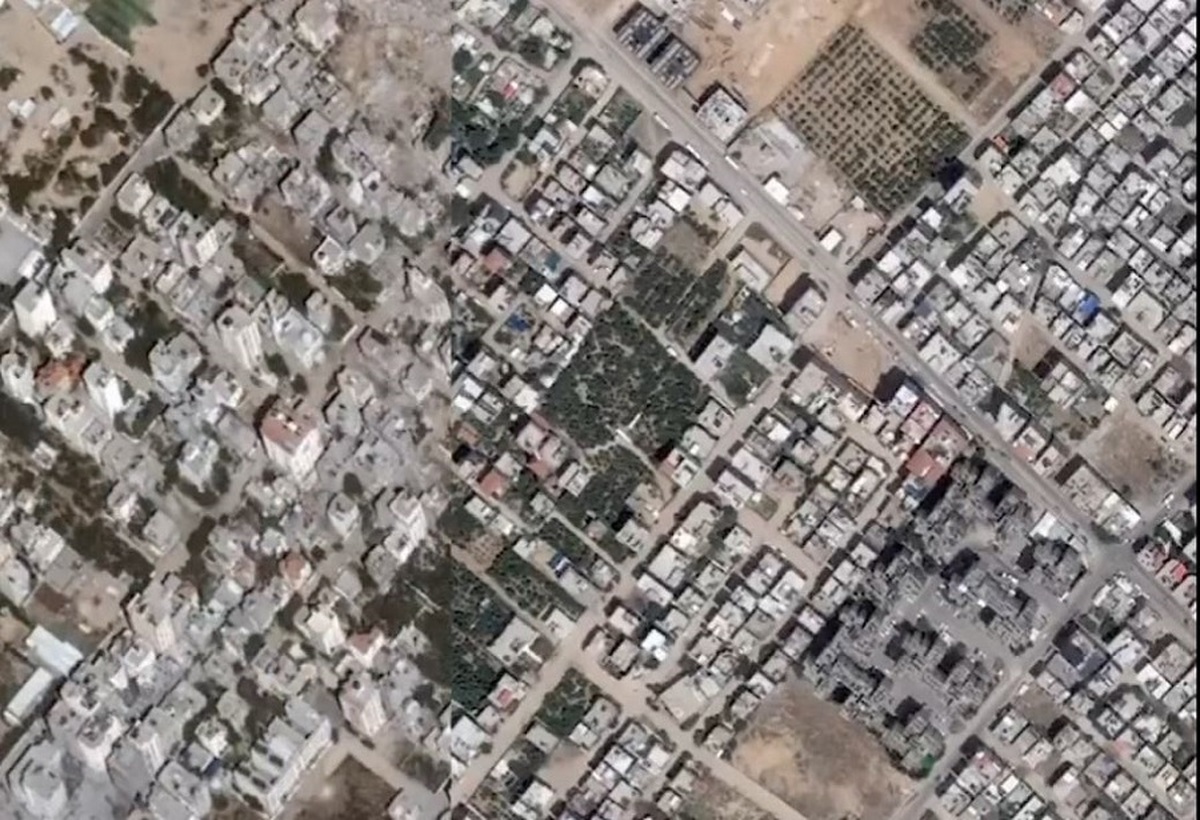 نمایی از کاری که اسرائیل در این مدت با غزه کرد (فیلم)