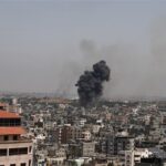 ببینید | اولین تصاویر بمباران امشب سه بیمارستان الشفاء و القدس و الاندونیسی در نوار غزه