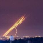 ببینید | لحظه اصابت موشک مقاومت به تلاویو