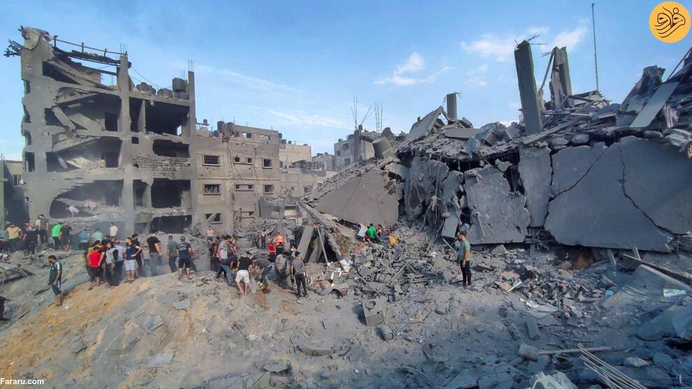 (تصاویر) اسرائیل اردوگاه جبالیا را روی سر صدها فلسطینی خراب کرد