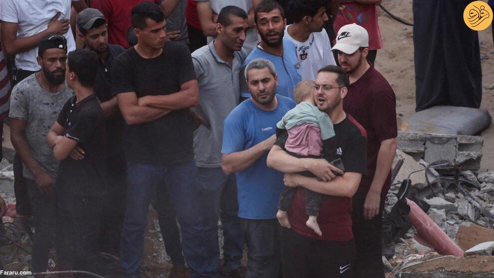 (تصاویر) اسرائیل اردوگاه جبالیا را روی سر صدها فلسطینی خراب کرد