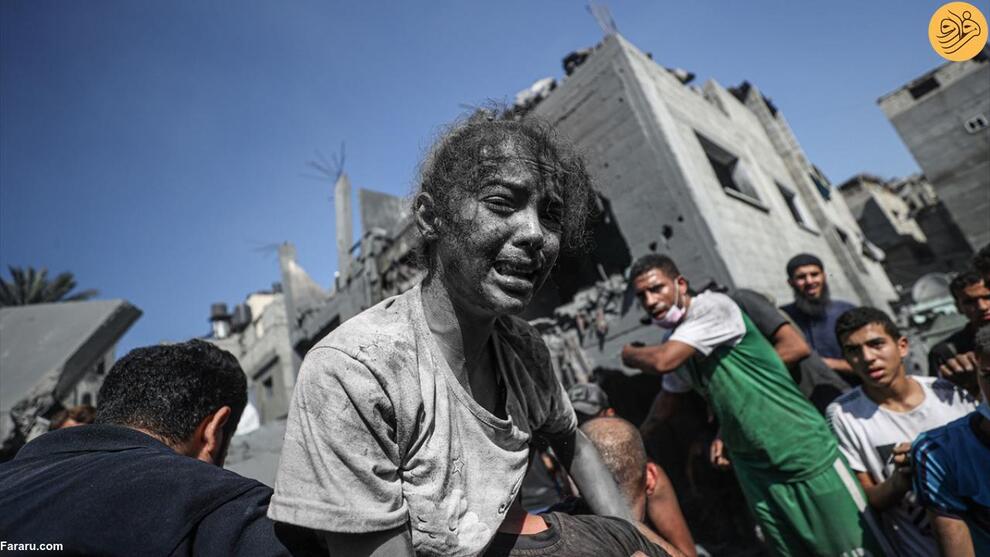 (تصاویر) هیچ پایانی برای مصیبت کودکان غزه دیده نمی‌شود