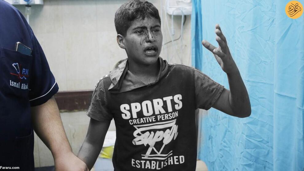 (تصاویر) هیچ پایانی برای مصیبت کودکان غزه دیده نمی‌شود