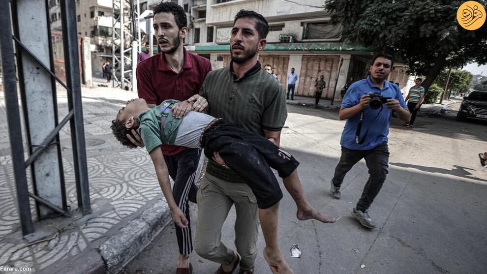 (تصاویر) هیچ پایانی برای مصیبت کودکان غزه دیده نمی‌شود