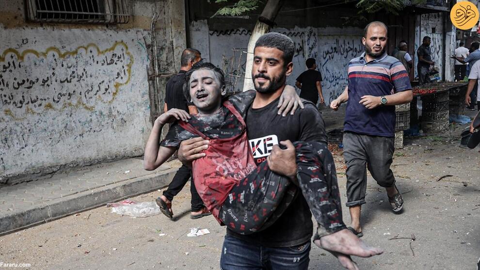 (تصاویر) هیچ پایانی برای مصیبت کودکان غزه دیده نمی‌شود