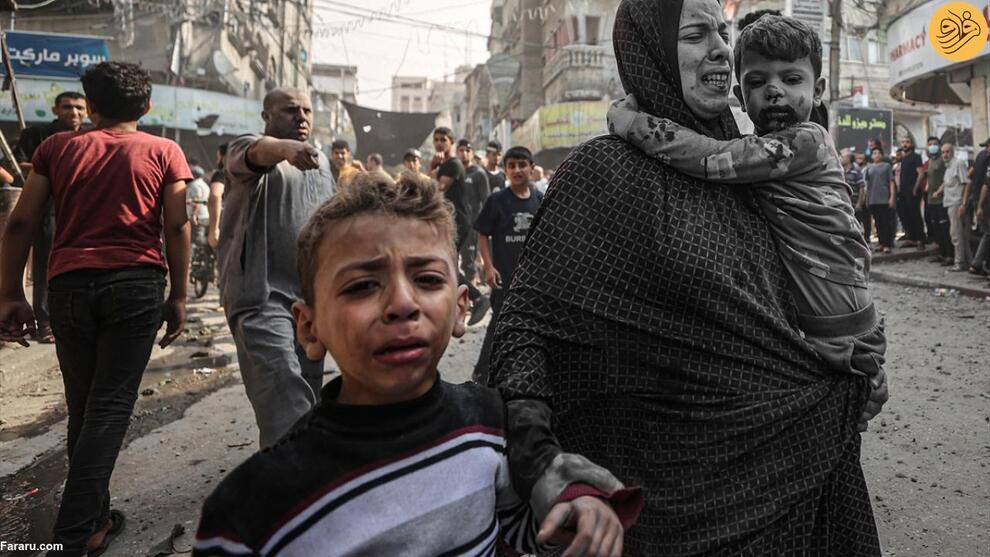 (تصاویر) هیچ پایانی برای مصیبت کودکان غزه دیده نمی‌شود