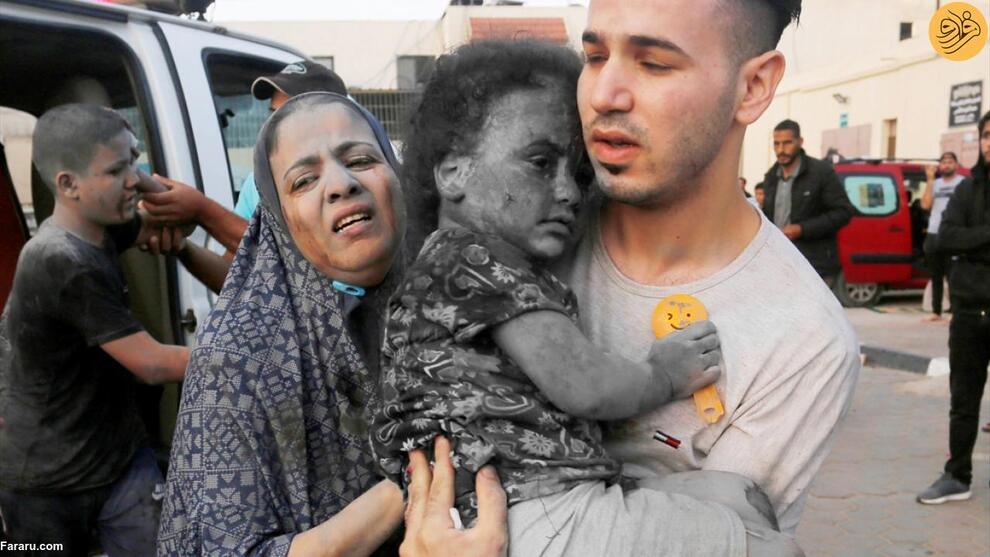 (تصاویر) هیچ پایانی برای مصیبت کودکان غزه دیده نمی‌شود