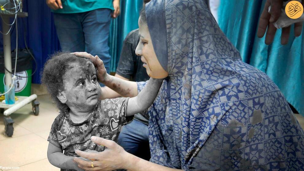 (تصاویر) هیچ پایانی برای مصیبت کودکان غزه دیده نمی‌شود