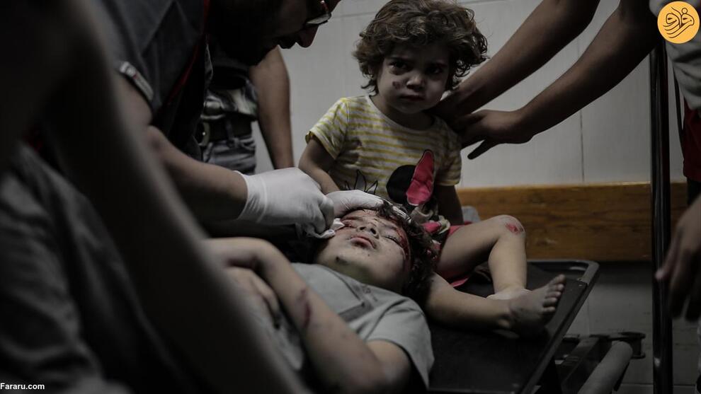 (تصاویر) هیچ پایانی برای مصیبت کودکان غزه دیده نمی‌شود