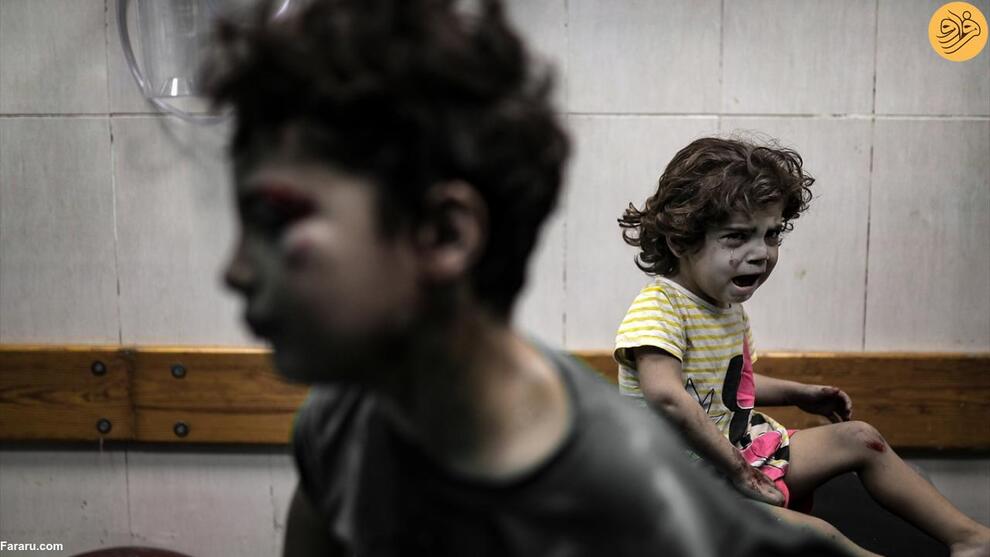 (تصاویر) هیچ پایانی برای مصیبت کودکان غزه دیده نمی‌شود