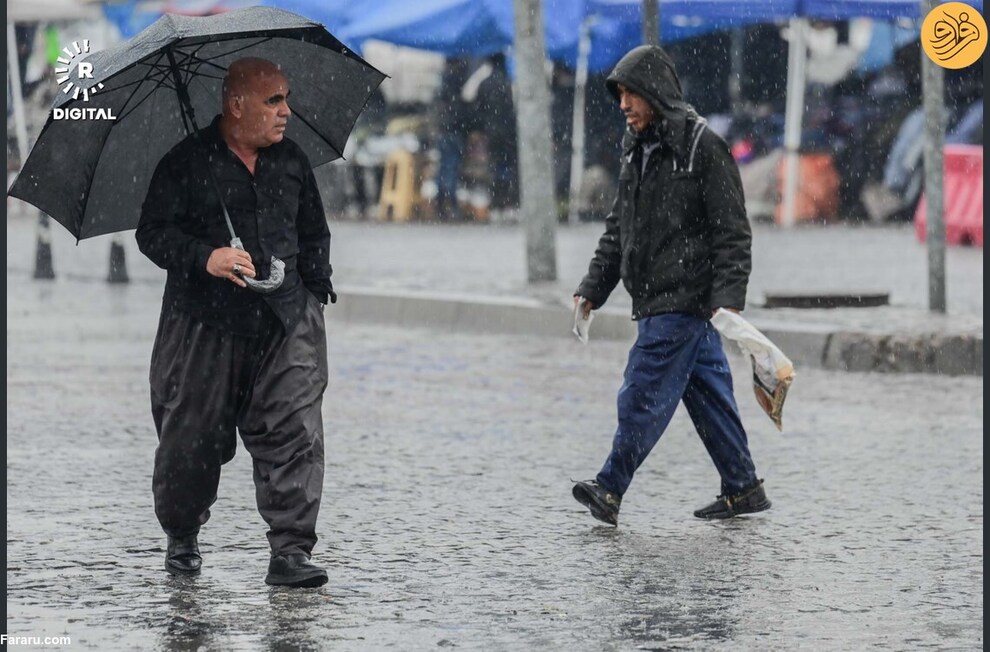 (تصاویر) بارش باران در کردستان عراق