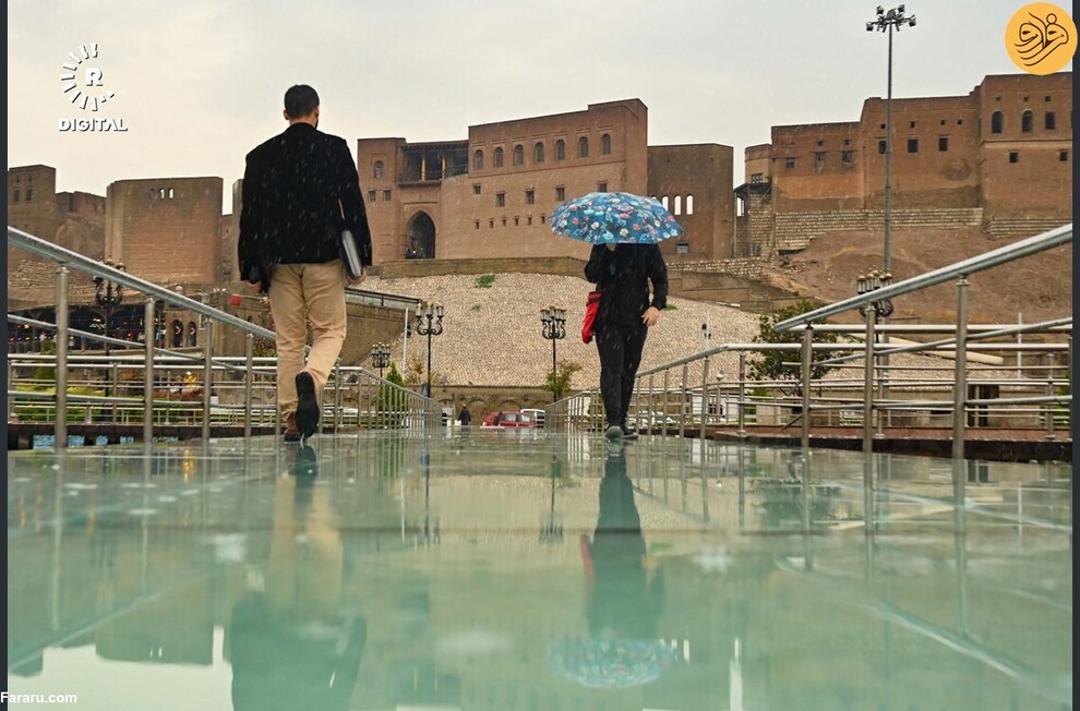 (تصاویر) بارش باران در کردستان عراق