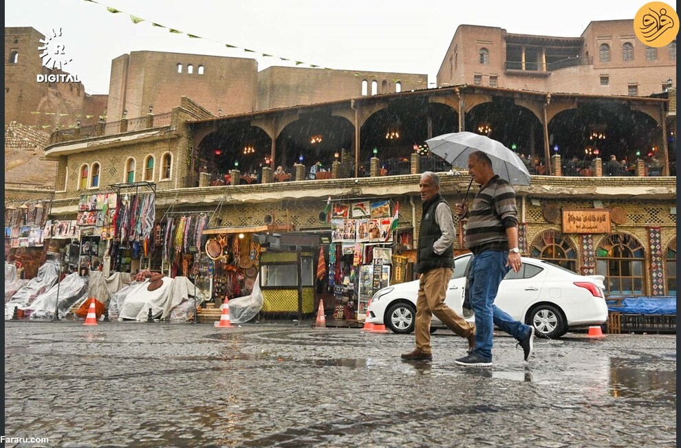 (تصاویر) بارش باران در کردستان عراق