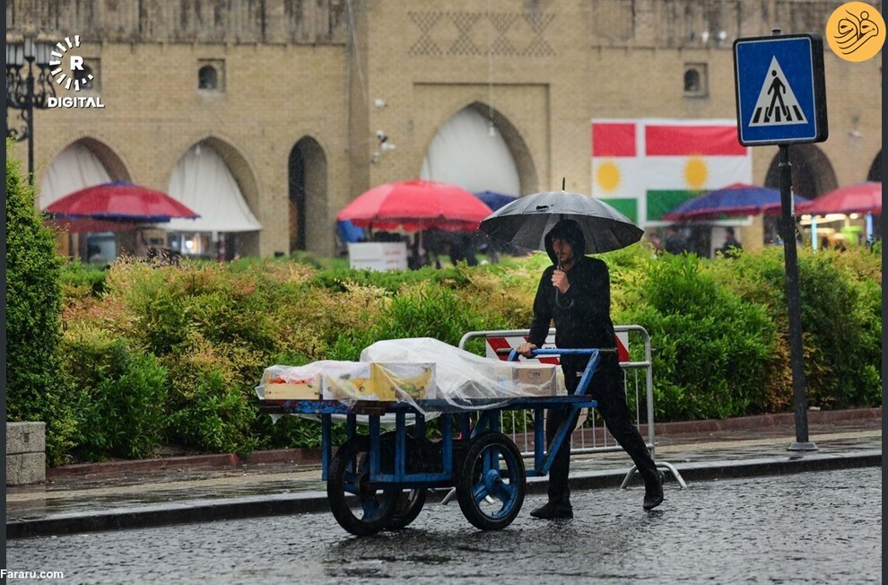 (تصاویر) بارش باران در کردستان عراق
