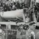 کشتی آمریکایی حامل ۴ هزار یهودی در بندر حیفا فلسطین بعد از جنگ دوم جهانی (فیلم)
