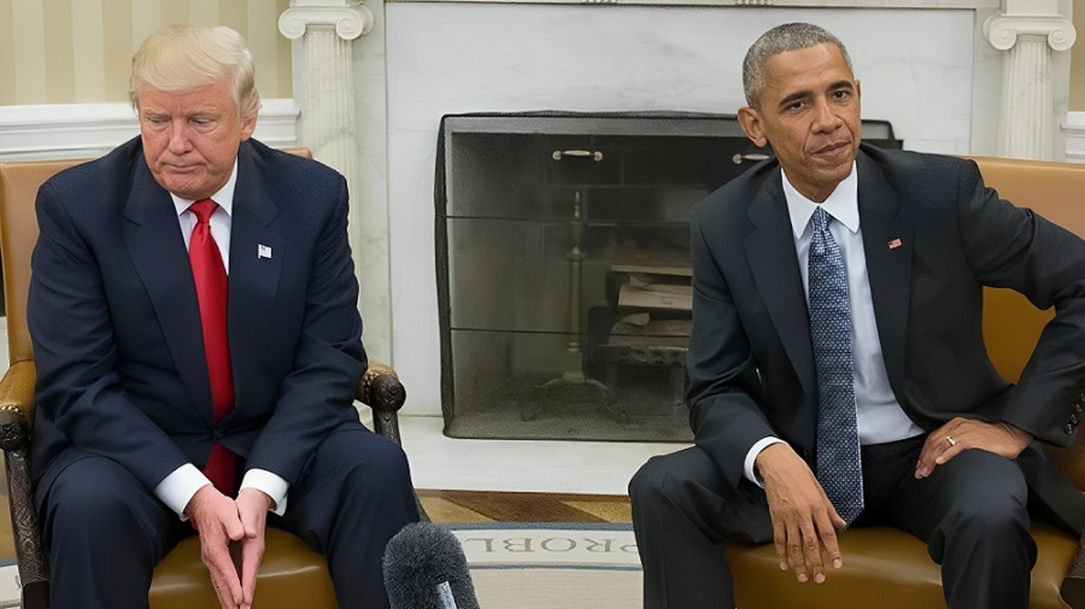 بی‌ احترامی ترامپ به نام کوچک اوباما (فیلم)