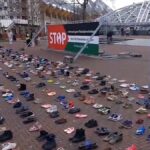 کفش‌ هایی به یاد کودکان کشته شده فلسطینی (فیلم)