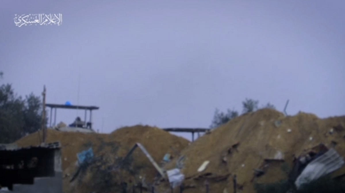 لحظه ای که تک تیرانداز حماس، نظامی اسرائیلی را زد (فیلم)