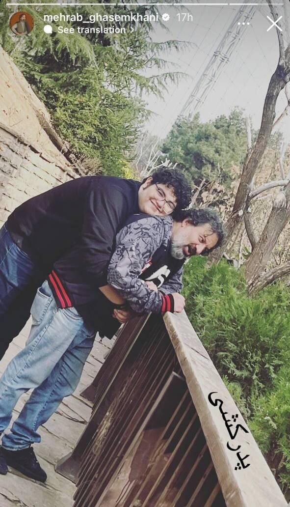 عکس | «پدرکشی» به سبک مهراب قاسمخانی و پسرش عکس | «پدرکشی» به سبک مهراب قاسمخانی و پسرش