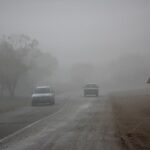 ببینید | دردسر مه‌آلودگی شدید؛ جلوگیری از تردد اتوبوس‌های مسافری در آزادراه خلیج فارس