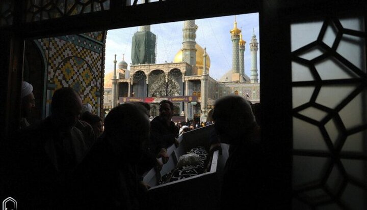 تصاویر | مراسم تشییع همسر علامه طباطبایی