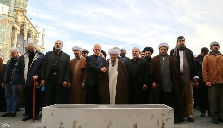 تصاویر | مراسم تشییع همسر علامه طباطبایی