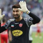 ببینید | حرکت زشت بیرانوند؛ کشیدن گوش بازیکن نساجی!